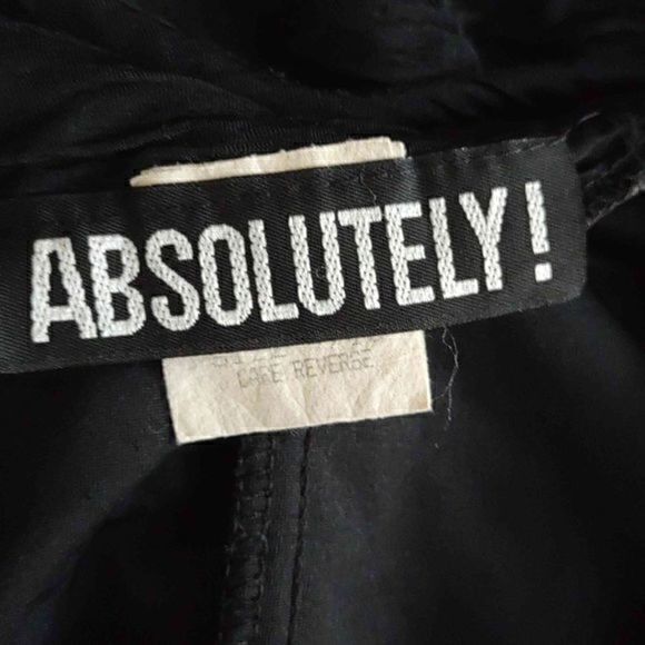 Absolutely! 80s Black Bodycon Mini Dress with Brass Stud Detailing and Choker Ne - Picture 14 of 15